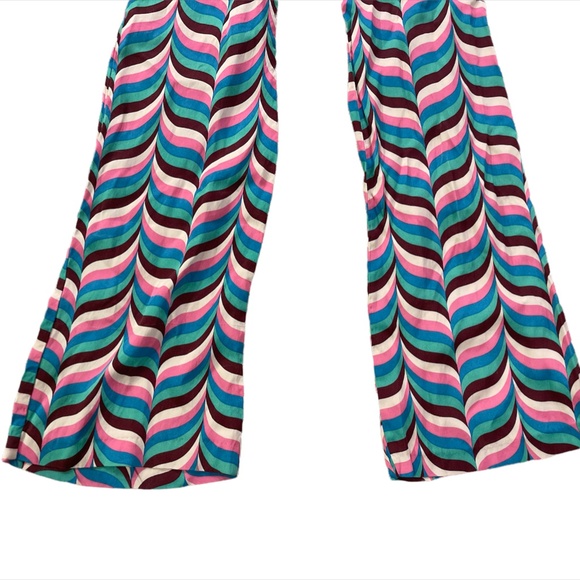 Zara Printed Flare Pants Size S - Picture 6 of 9